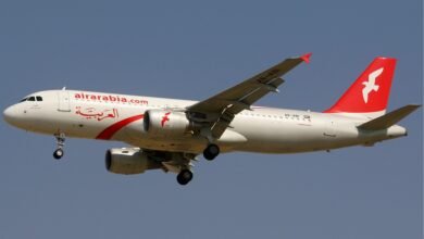 طائرة إيرباص A320 تابعة للعربية للطيران في صورة أرشيفية