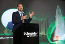 المهندس محمد شاهين الرئيس التنفيذي لشنايدر إلكتريك في السعودية خلال فعالية للشركة