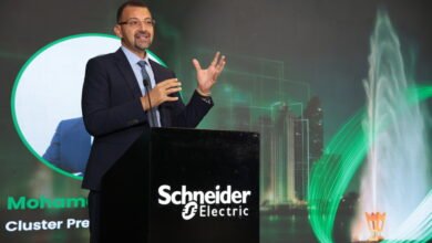 المهندس محمد شاهين الرئيس التنفيذي لشنايدر إلكتريك في السعودية خلال فعالية للشركة