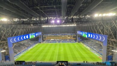 ملعب المملكة أرينا في الرياض الذي استضاف مباراة الهلال والغرافة الآسيوية