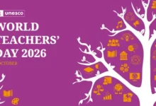 اليوم العالمي للمعلمين 2026 في 5 أكتوبر - تصميم رسمي لليونسكو