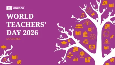 اليوم العالمي للمعلمين 2026 في 5 أكتوبر - تصميم رسمي لليونسكو