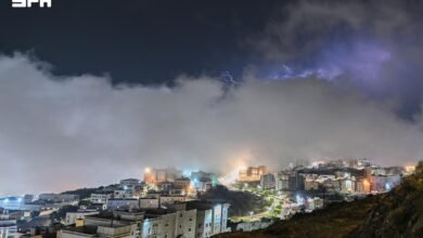 ضباب وسحب تغطي مرتفعات الباحة في 6 أكتوبر 2026 - الصورة: وكالة الأنباء السعودية